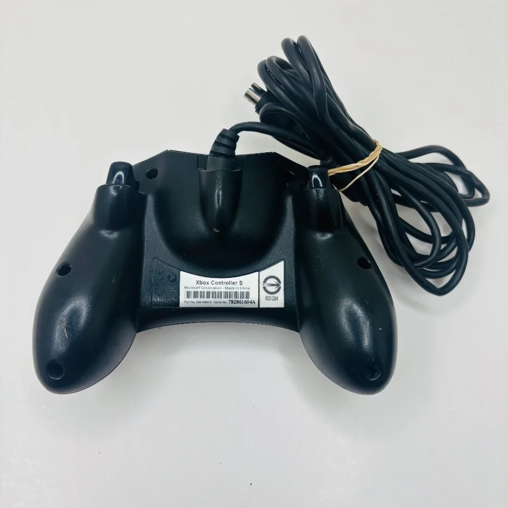 OEM Black Microsoft Original Xbox Controller S X08-69873 Controller - WORKS READ